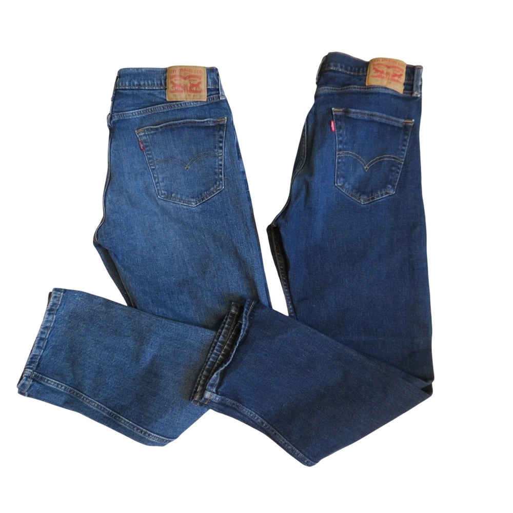 Levi's 505 Regular Fit Straight Leg Blue Jeans Bundle‎ Mens 34x30 2 Pairs